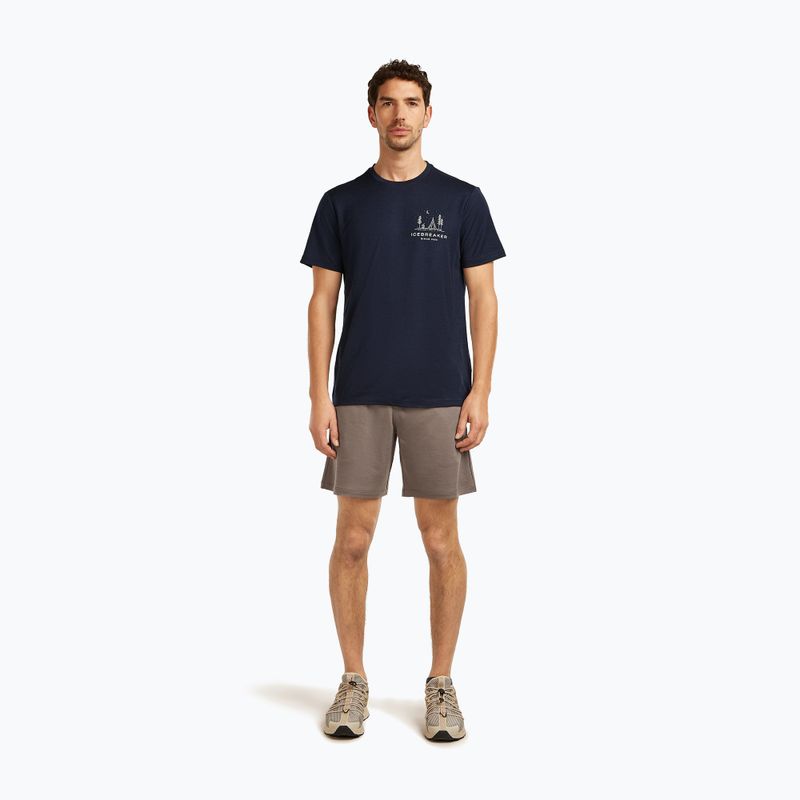 Vyriški marškinėliai icebreaker Merino 150 Tech Lite Peaceful Pass Tee midnight navy 2