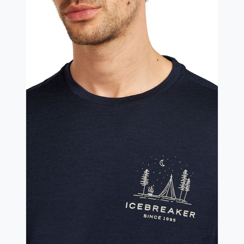 Vyriški marškinėliai icebreaker Merino 150 Tech Lite Peaceful Pass Tee midnight navy 5