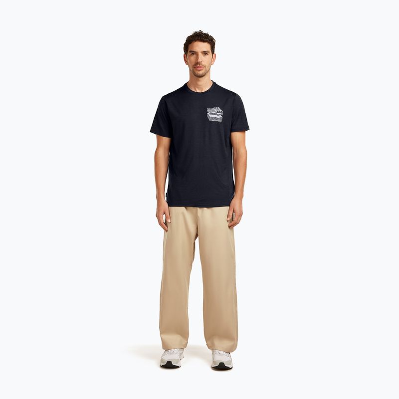 Vyriški marškinėliai icebreaker Merino 150 Tech Lite Evolving Lay Tee midnight navy 2