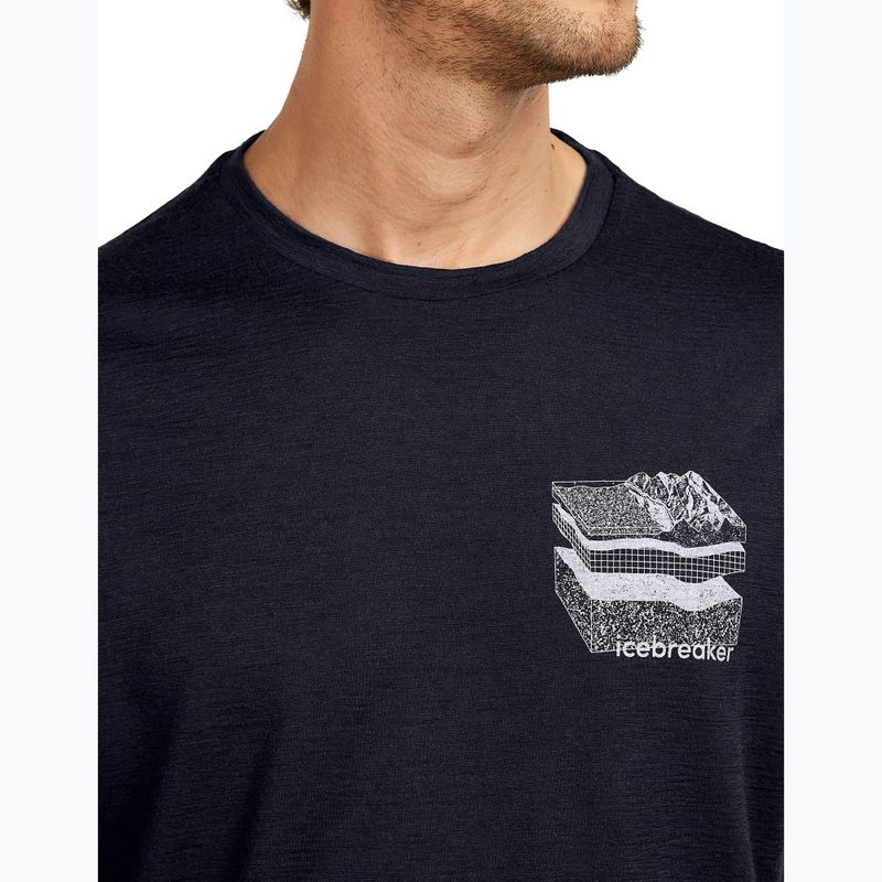 Vyriški marškinėliai icebreaker Merino 150 Tech Lite Evolving Lay Tee midnight navy 5