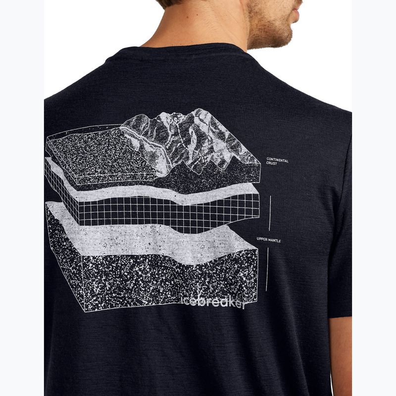 Vyriški marškinėliai icebreaker Merino 150 Tech Lite Evolving Lay Tee midnight navy 6