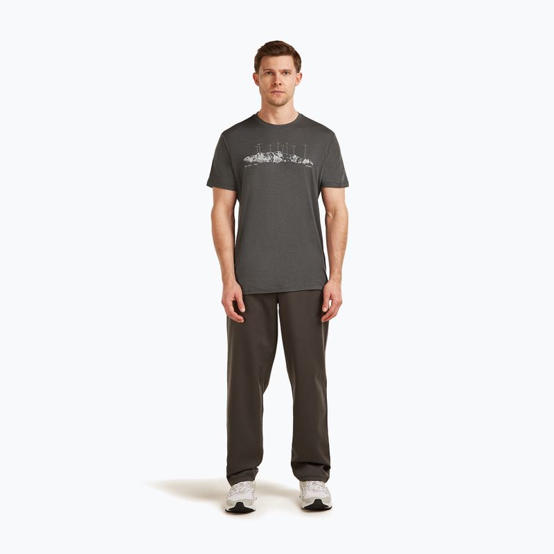 Vyriški marškinėliai icebreaker Merino 150 Tech Lite The Peaks obsigian 2