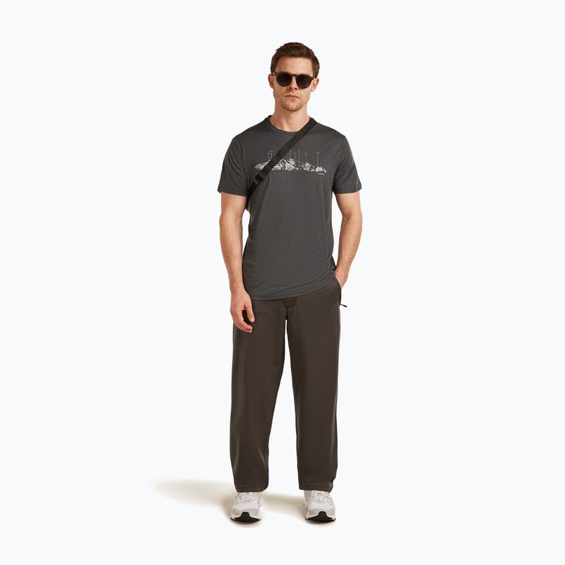 Vyriški marškinėliai icebreaker Merino 150 Tech Lite The Peaks obsigian 4