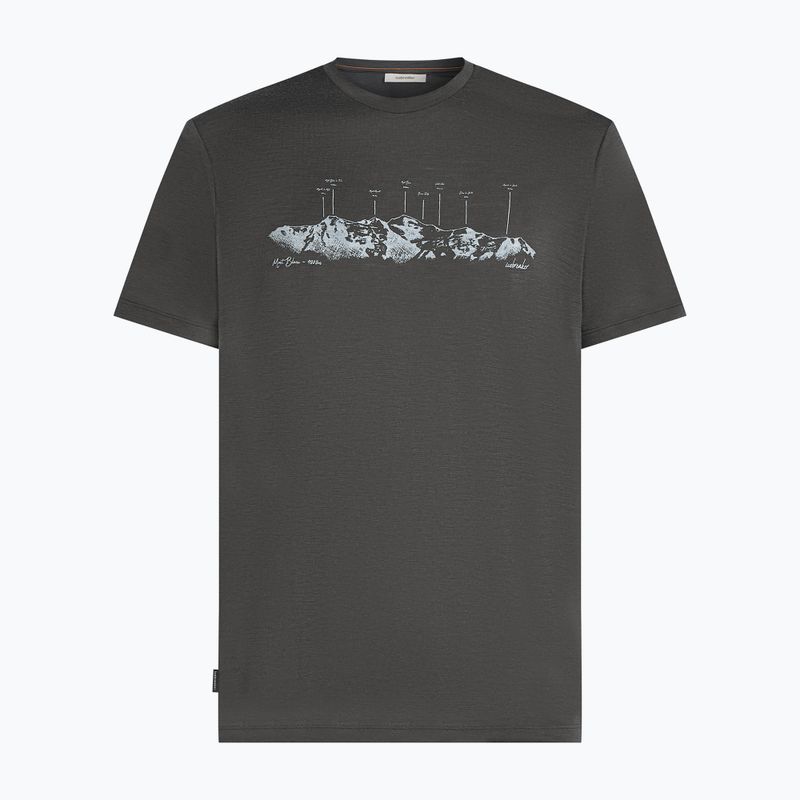 Vyriški marškinėliai icebreaker Merino 150 Tech Lite The Peaks obsigian 7
