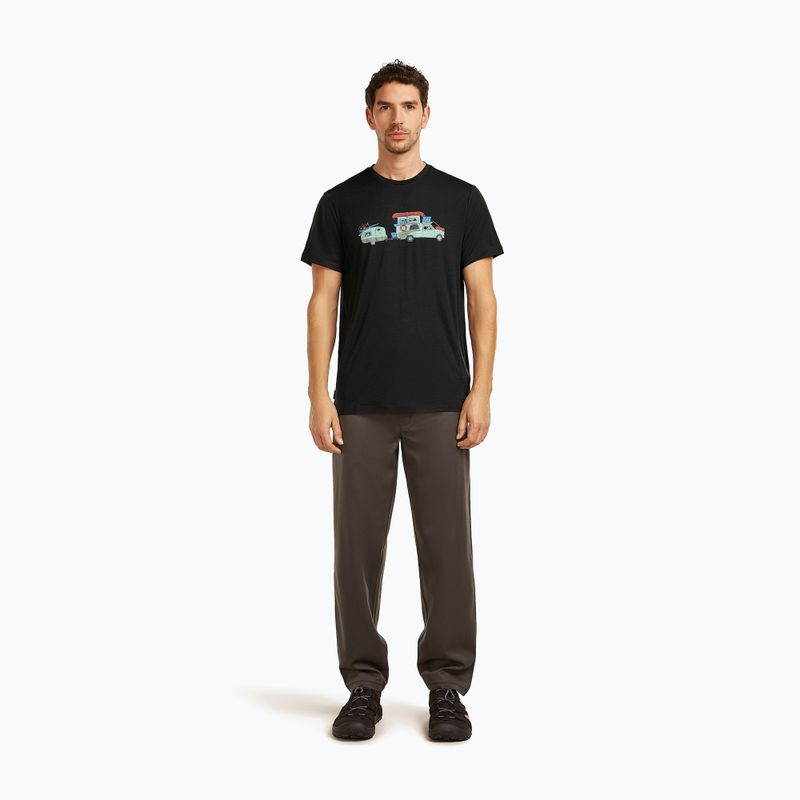 Vyriški marškinėliai icebreaker Merino 150 Tech Lite Transportage Tee black 2