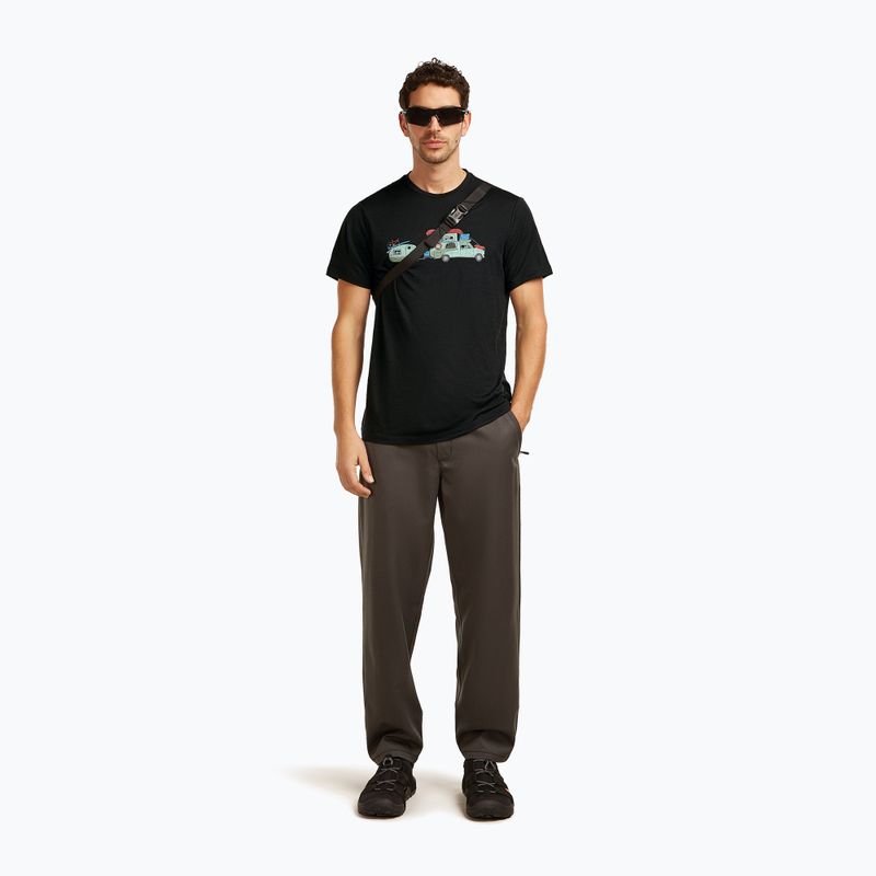 Vyriški marškinėliai icebreaker Merino 150 Tech Lite Transportage Tee black 4