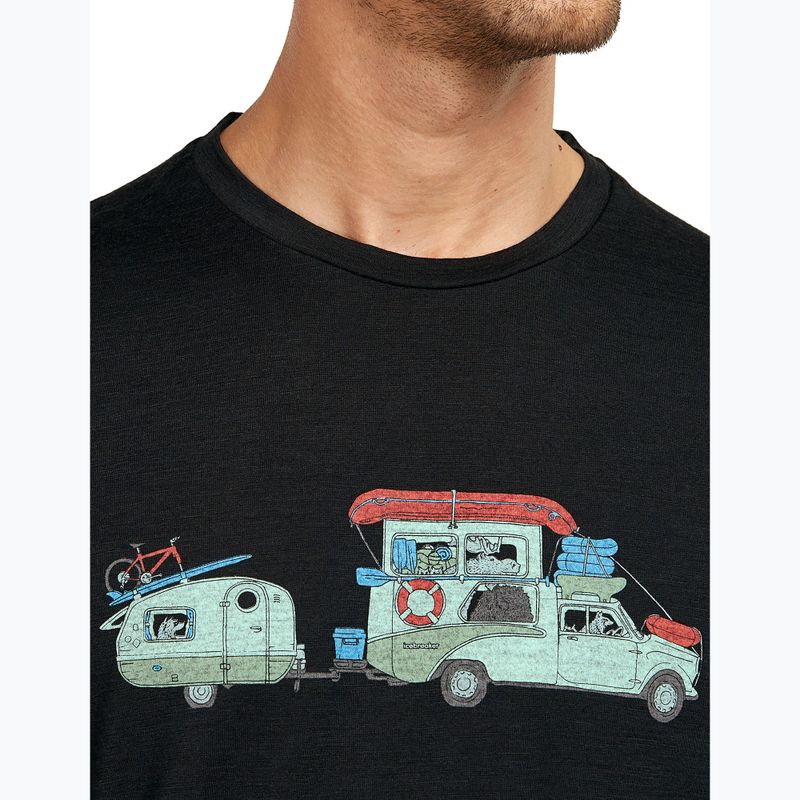 Vyriški marškinėliai icebreaker Merino 150 Tech Lite Transportage Tee black 6