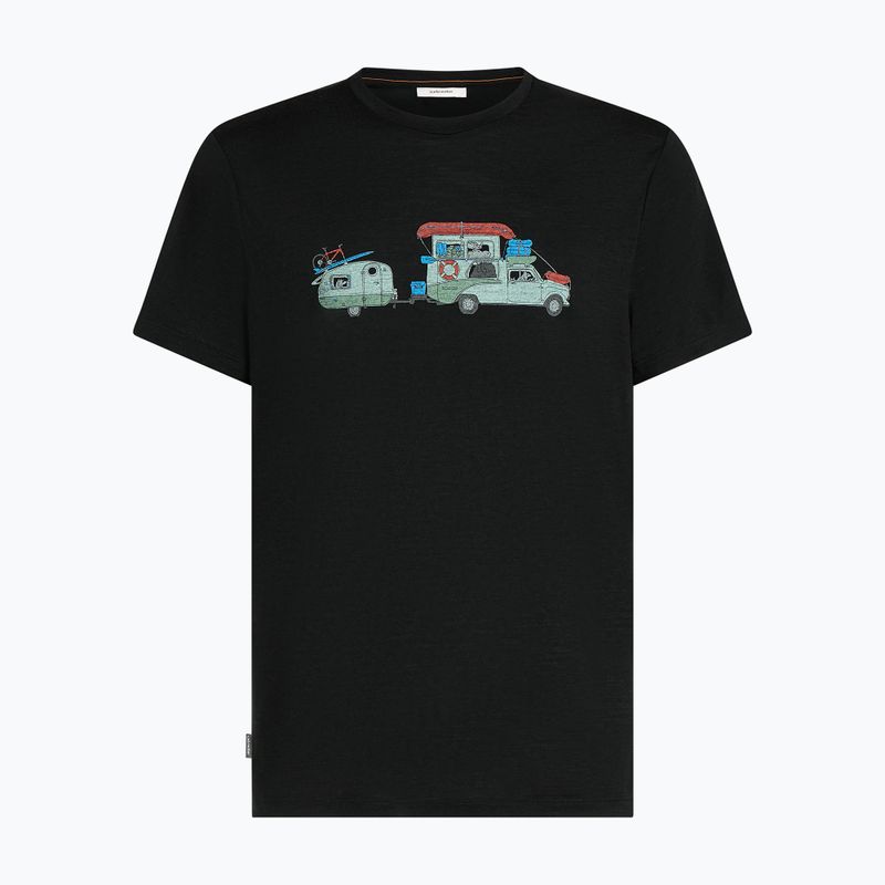 Vyriški marškinėliai icebreaker Merino 150 Tech Lite Transportage Tee black 7