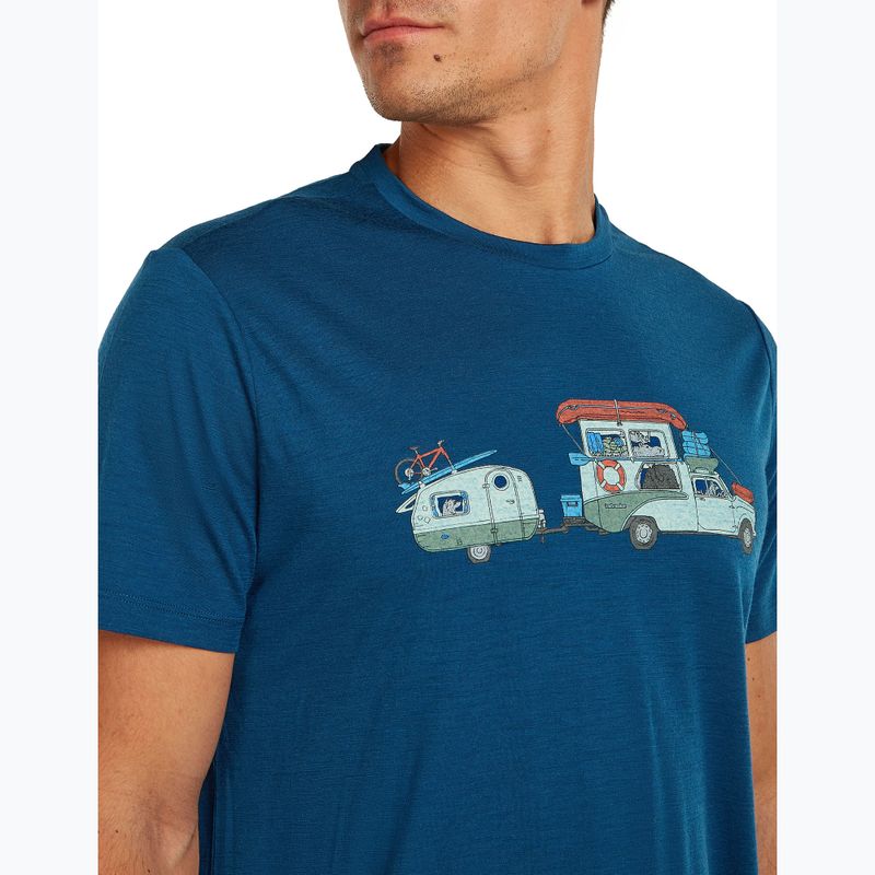 Vyriški marškinėliai icebreaker Merino 150 Tech Lite Transportage Tee atlantis 5