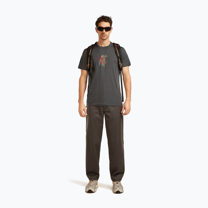 Vyriški marškinėliai icebreaker Merino 150 Tech Lite Bear Catch Tee obsidian 4