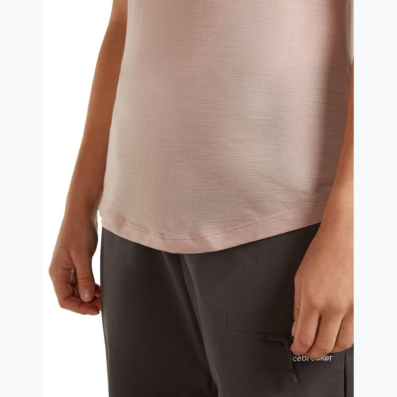 Moteriški žygio marškinėliai icebreaker Merino 125 Cool-Lite™ Sphere III pink quartz 6