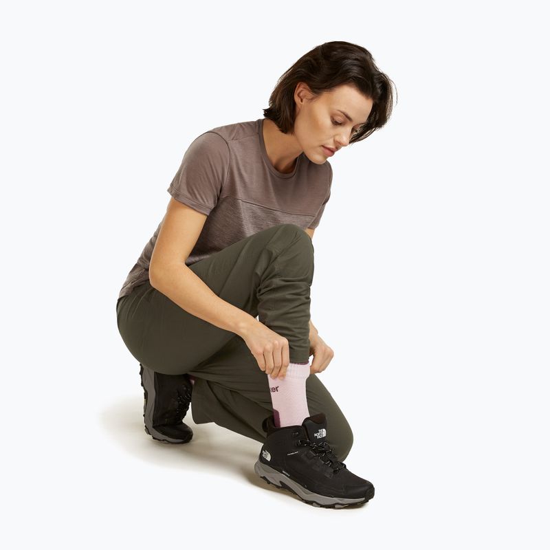 Moteriškos kojinės icebreaker Merino Hike+ Light Crew pink quartz/java 4