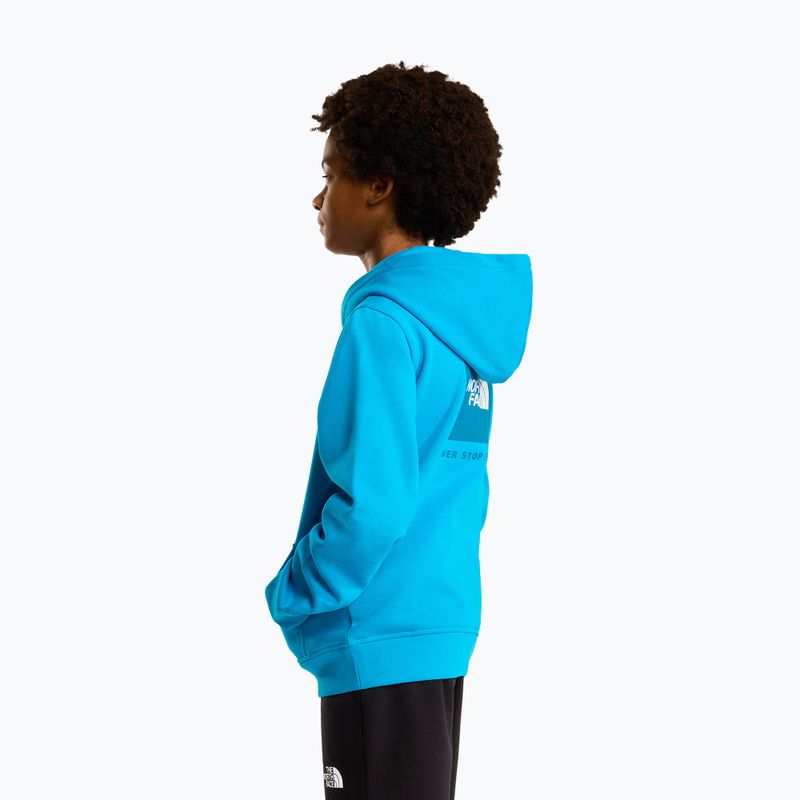 Vaikiškas džemperis The North Face Teen Box Nse Regular Hoodie meridian blue 4