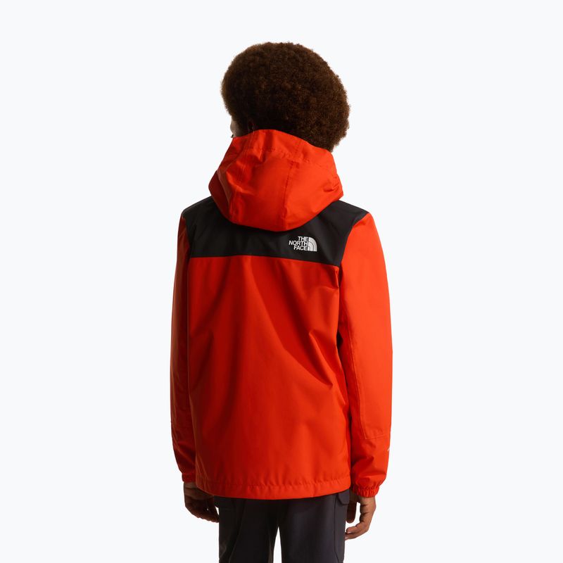 Vaikiška striukė nuo lietaus The North Face Antora lava red 3