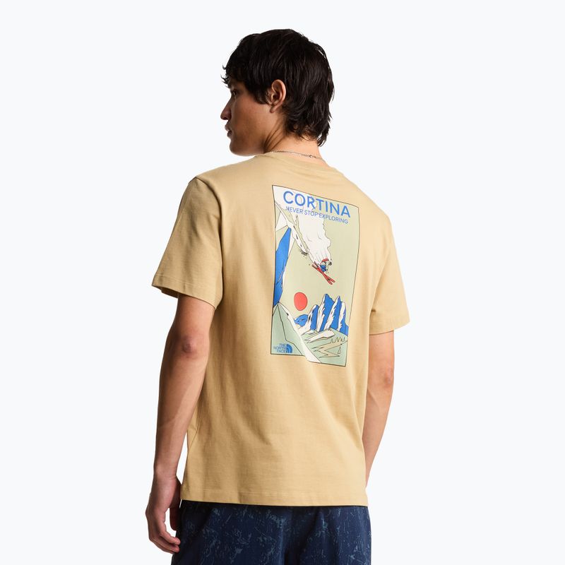 Vyriški trekingo marškinėliai The North Face Mountain Celebration Regular khaki stone 3