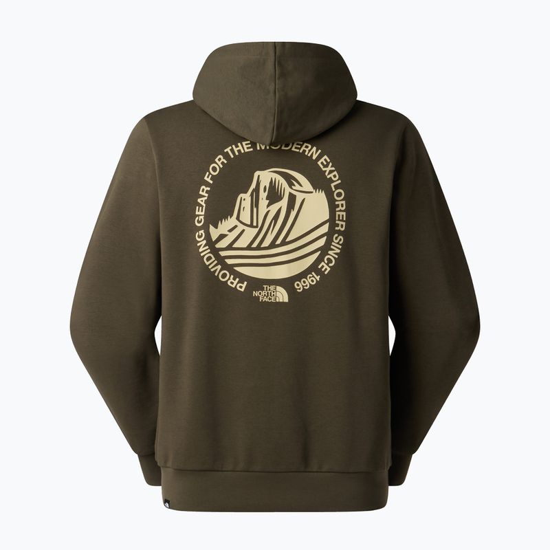 Vyriškas džemperis The North Face Monte Regular Hoodie Graphic new taupe green 5