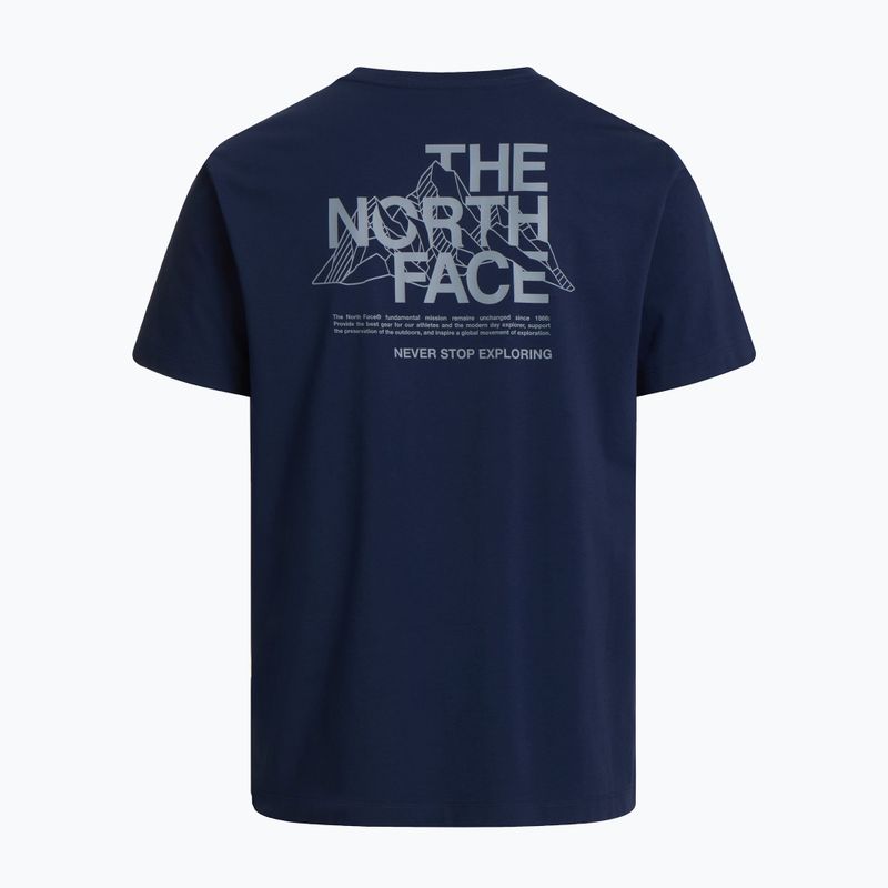 Vyriški žygio marškinėliai The North Face Moutain Sketch Regular summit navy 6