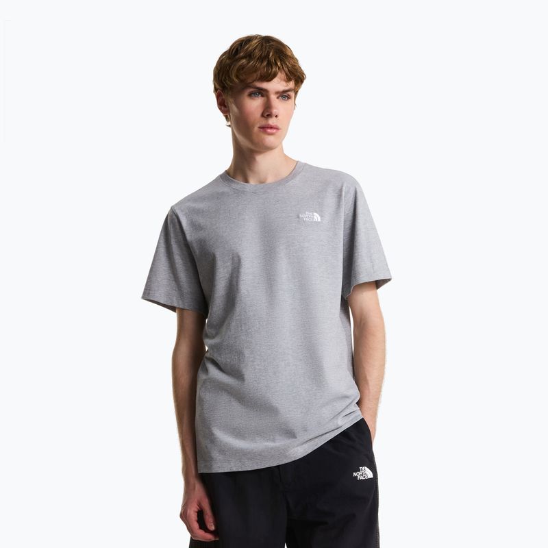 Vyriški marškinėliai The North Face Evolution Simple Dome Regular SS tnf pale grey heather