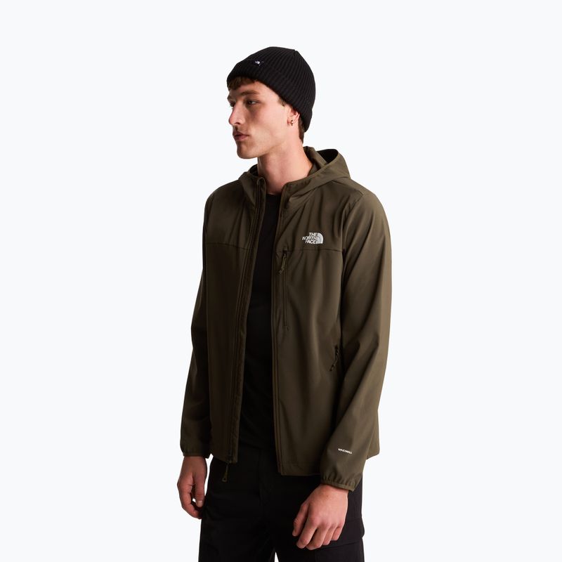 Vyriška softshell striukė The North Face Nimble Hoodie 2 new taupe green 5