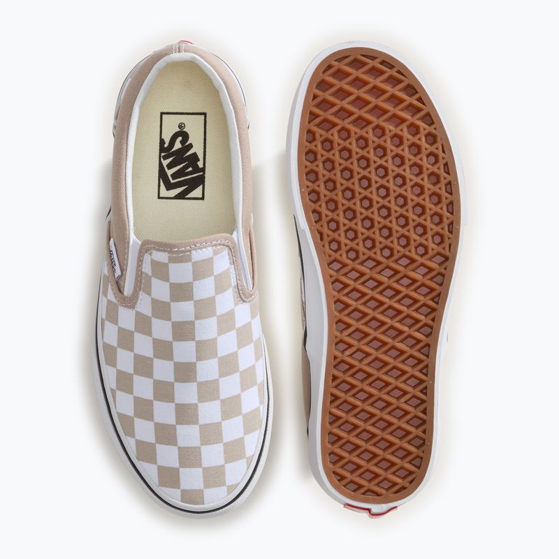 Batai Vans Ua Classic Slip-On color theory checkerboard mushroom  4
