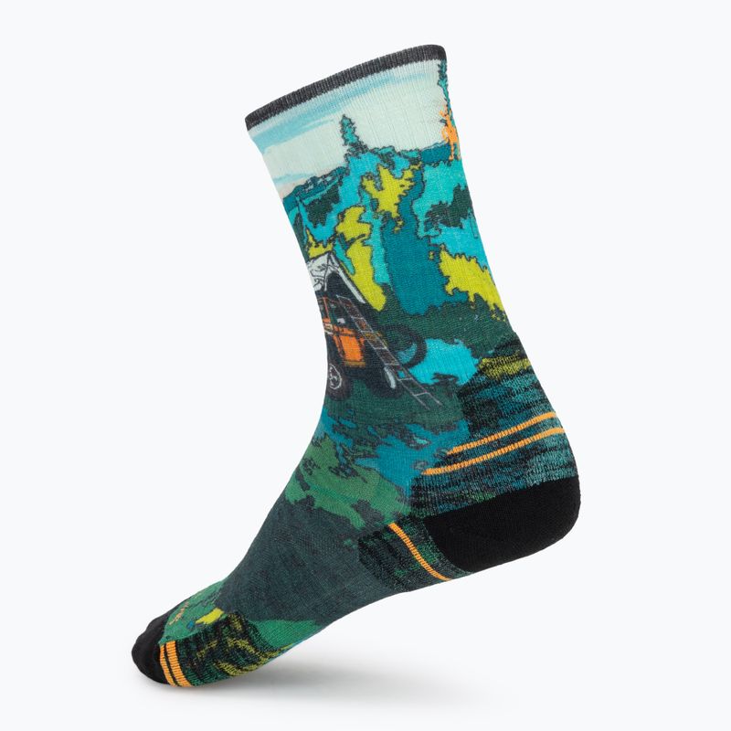 Kojinės Smartwool Hike Trail Trekker Print Crew winter moss 2