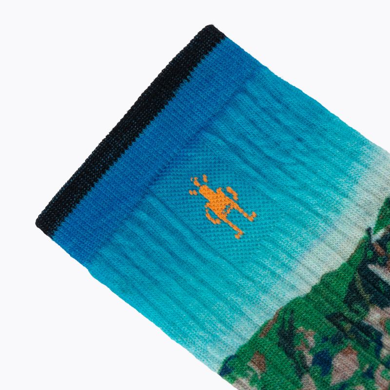 Moteriškos kojinės Smartwool Hike Mountain Lake Print Crew capri 3