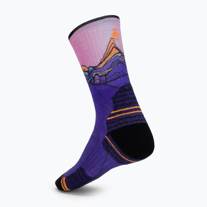Moteriškos kojinės Smartwool Hike Mountain Sunrise Print Crew deep navy 2