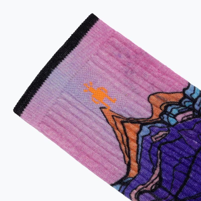 Moteriškos kojinės Smartwool Hike Mountain Sunrise Print Crew deep navy 4