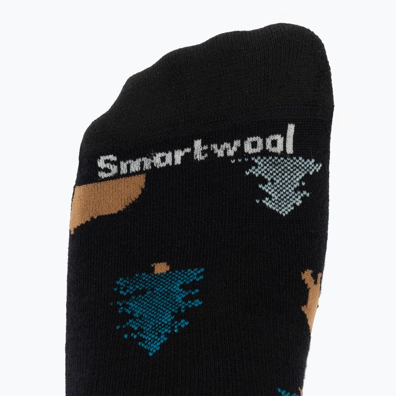 Kojinės Smartwool Everyday Through The Trees Crew black 3