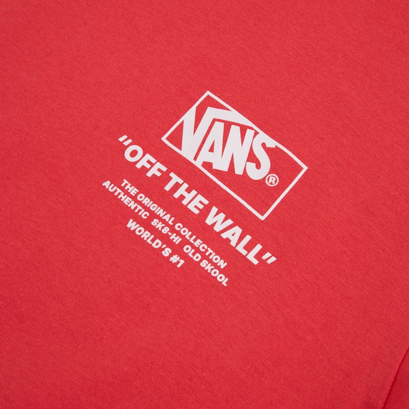 Vyriški marškinėliai Vans Stacked Hi Tee crimson haze 3