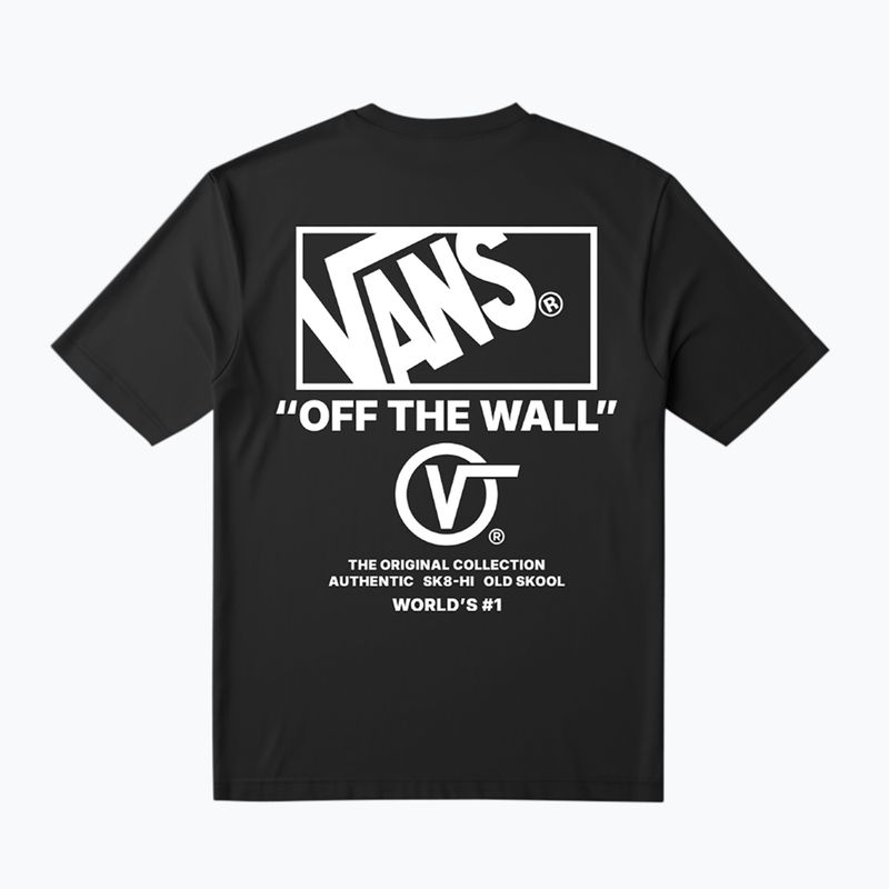 Vyriški marškinėliai Vans Stacked Hi Tee black/white 2