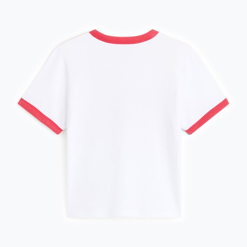 Moteriški marškinėliai Vans Center Chest Ringer Tee white 2