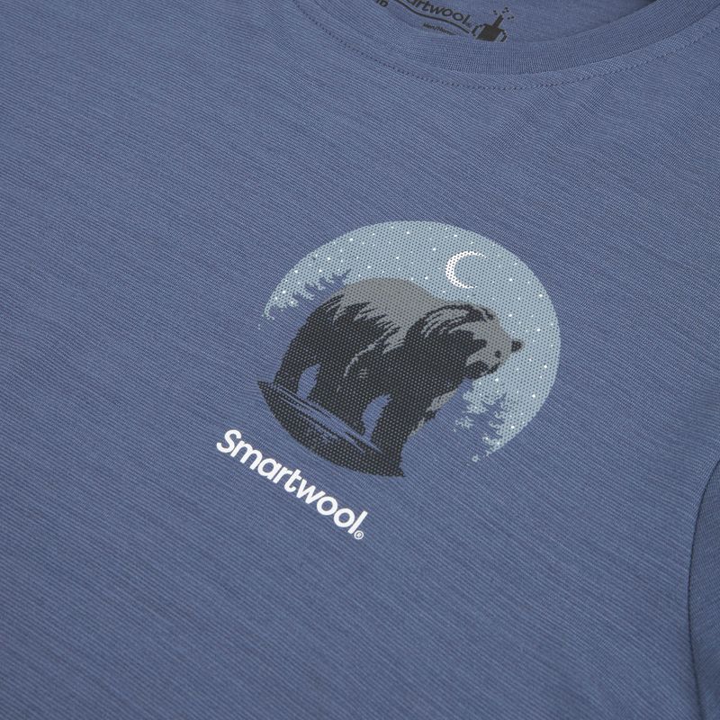 Vyriški marškinėliai Smartwool Lunar Bear Active SS Graphic Tee nightfall blue 3