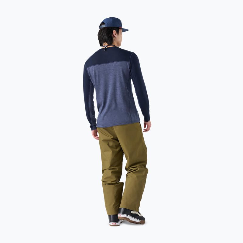 Vyriškas termoaktyvus džemperis Smartwool Classic Thermal Merino Base Layer Colorblock Crew Boxed deep navy/nightfall 2