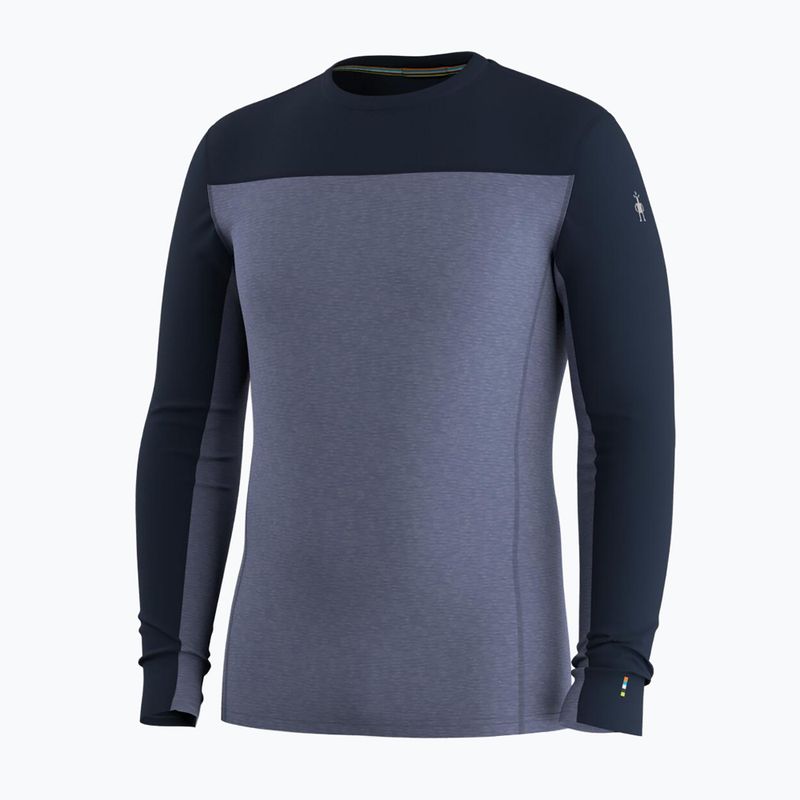 Vyriškas termoaktyvus džemperis Smartwool Classic Thermal Merino Base Layer Colorblock Crew Boxed deep navy/nightfall 3