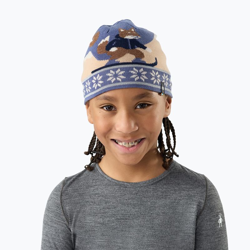 Vaikiška žieminė kepurė Smartwool Reversible Art Beanie nightfall blue 2