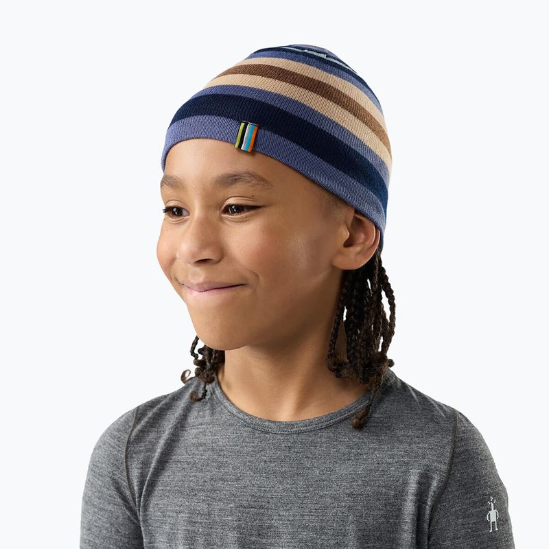 Vaikiška žieminė kepurė Smartwool Reversible Art Beanie nightfall blue 3