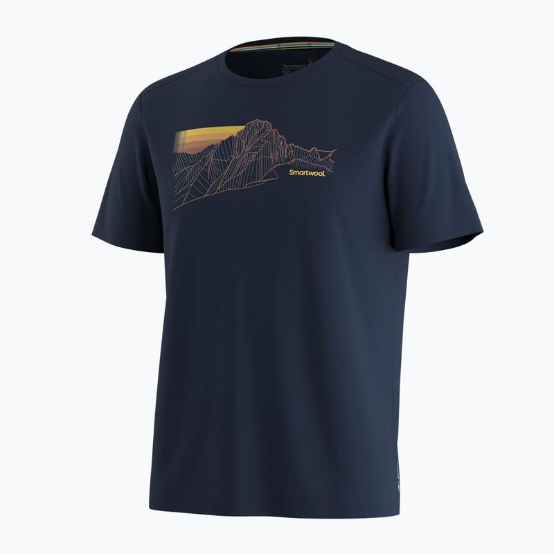 Vyriški marškinėliai Smartwool Alpine Trace Active Graphic Tee SS deep navy 3