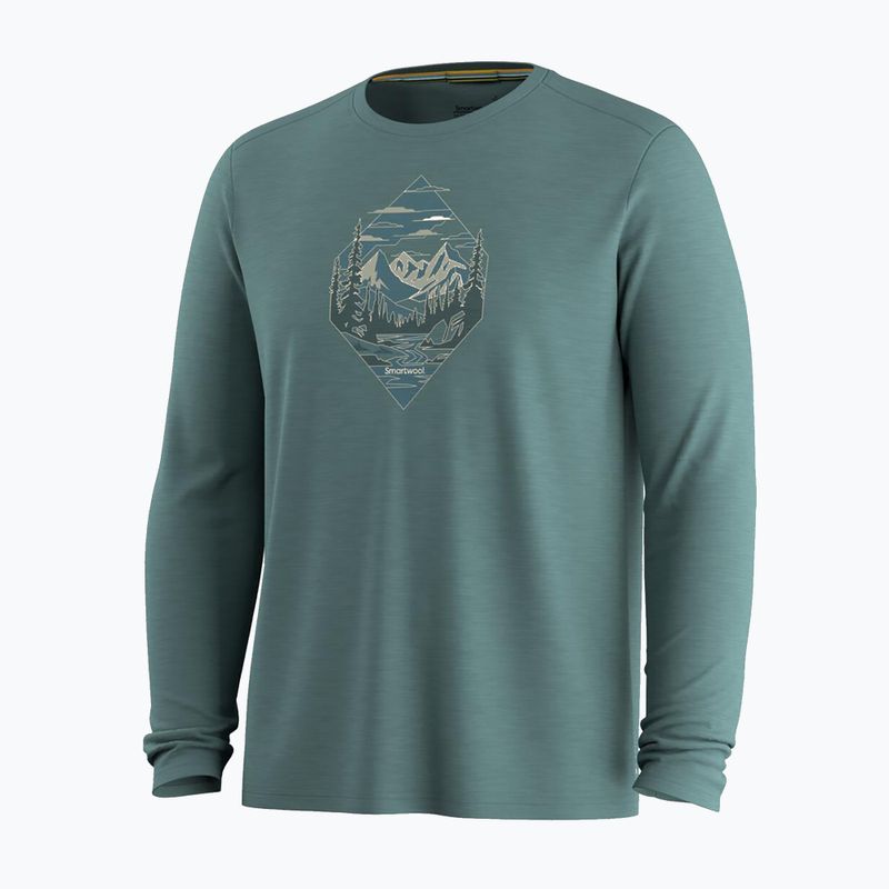 Vyriški ilgomis rankovėmis marškinėliai Smartwool Wander Valley Active Long Sleeve Graphic Tee dusty tea 3