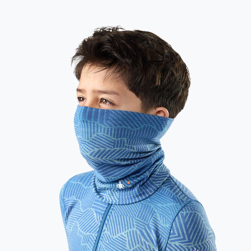 Vaikiška kaklaskarė Smartwool Thermal Merino indigo linear peaks 2