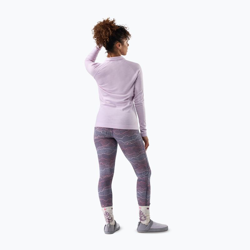 Moteriškas termo džemperis Smartwool Classic Thermal Merino Base Layer 1/4 Zip Boxed lavender sky heather 2