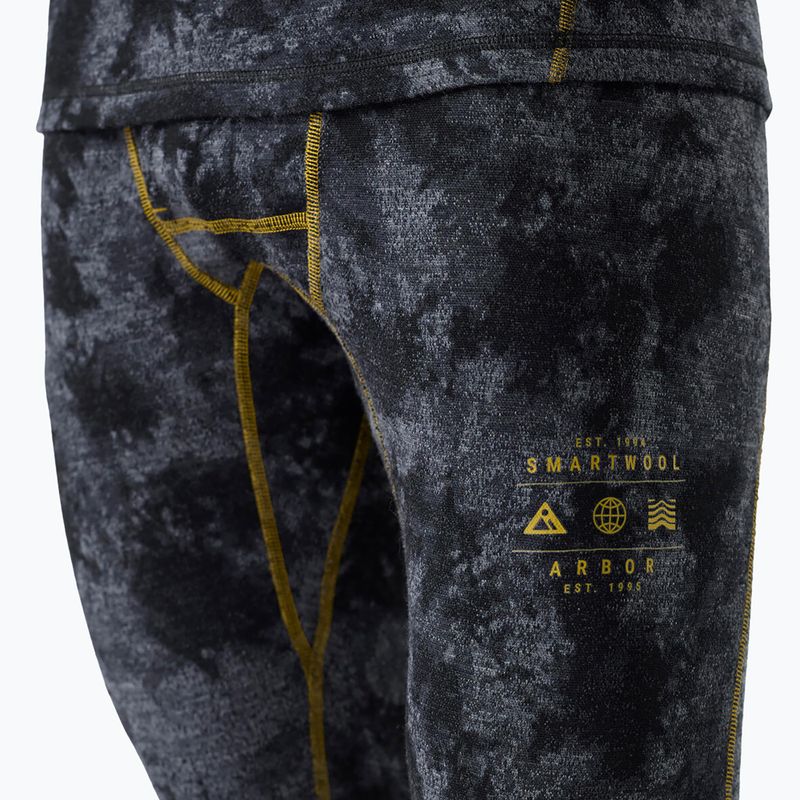 Vyriškos termo kelnės Smartwool Classic Thermal Merino Base Layer 3/4 Bottom Boxed black tie dye/hny gold 3