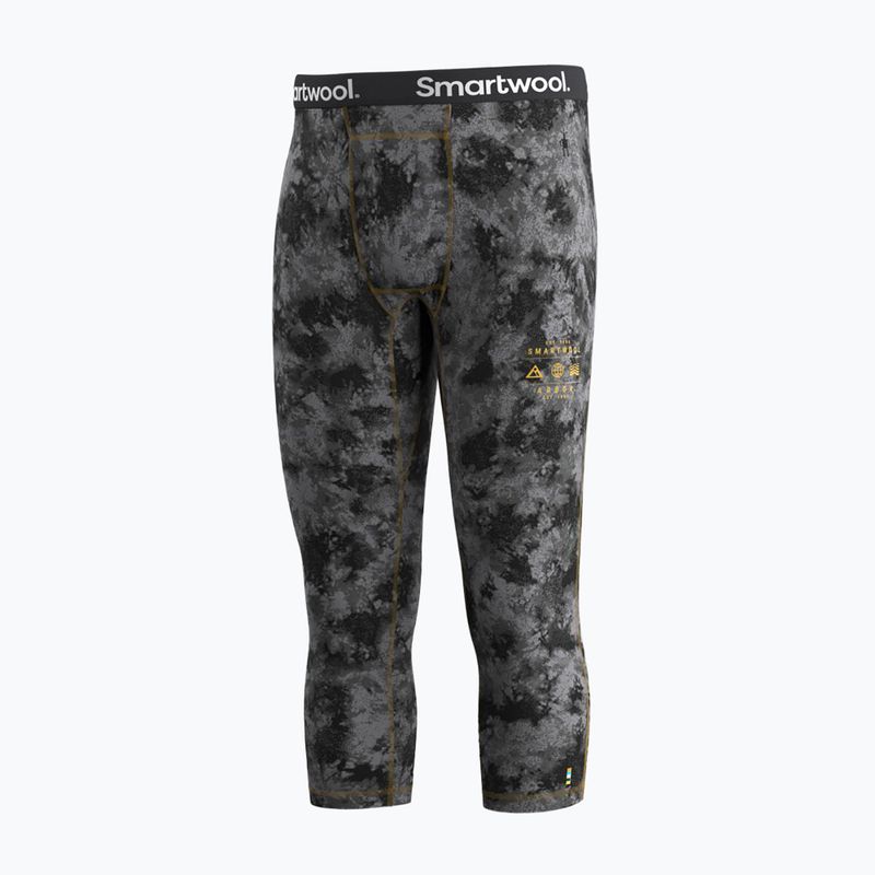 Vyriškos termo kelnės Smartwool Classic Thermal Merino Base Layer 3/4 Bottom Boxed black tie dye/hny gold 4