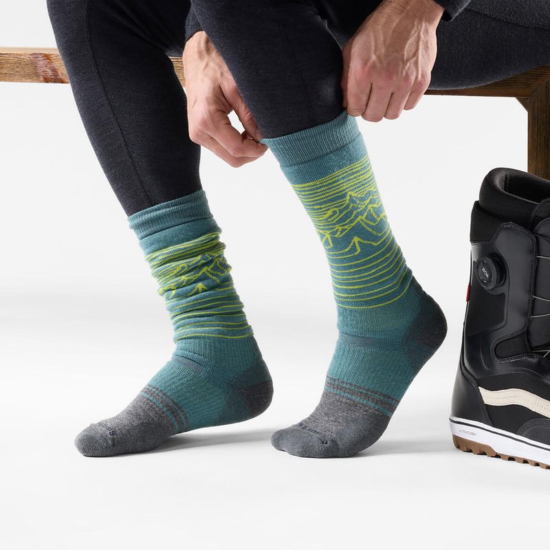 Kojinės snieglenčių sportui Smartwool Snowboard Full Cushion Iguchi OTC dusty teal 2
