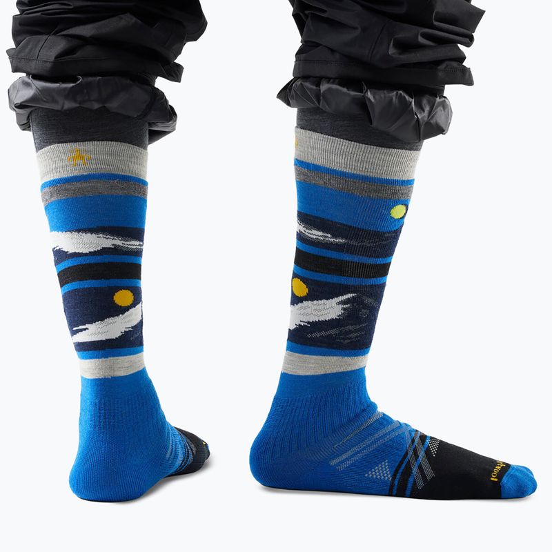 Slidinėjimo kojinės Ski Full Cushion Midnight Ski Pattern OTC laguna blue 2