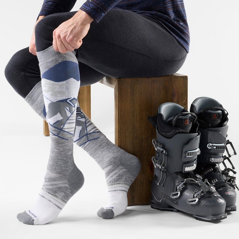 Slidinėjimo kojinės Smartwool Ski Full Cushion Chute the Moon OTC light gray 2