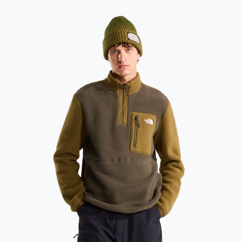 Vyriškas flisinis džemperis The North Face Yumiori Full Zip new taupe green