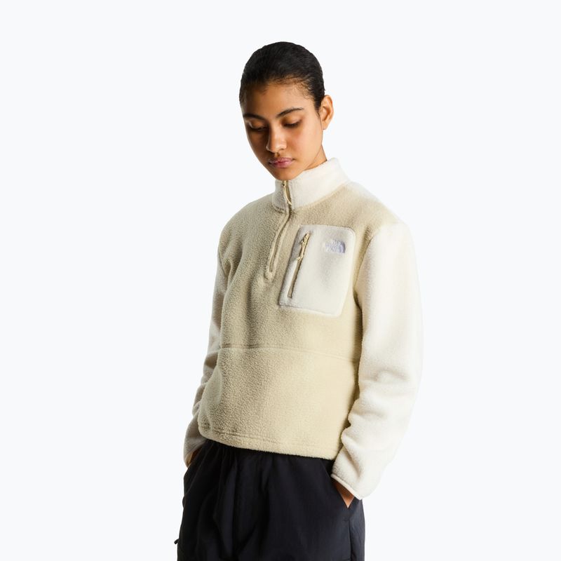 Moteriškas flisinis džemperis The North Face Yumiori 1/4 Zip desert stone/wh