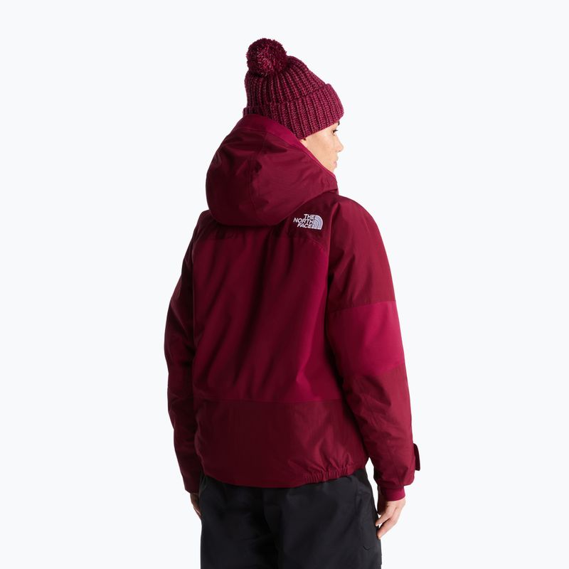 Moteriška slidinėjimo striukė The North Face Powstar burgundy crush 3