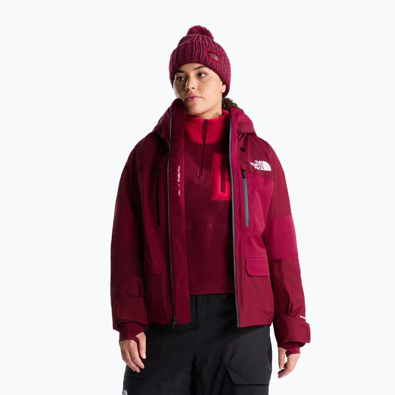 Moteriška slidinėjimo striukė The North Face Powstar burgundy crush 4